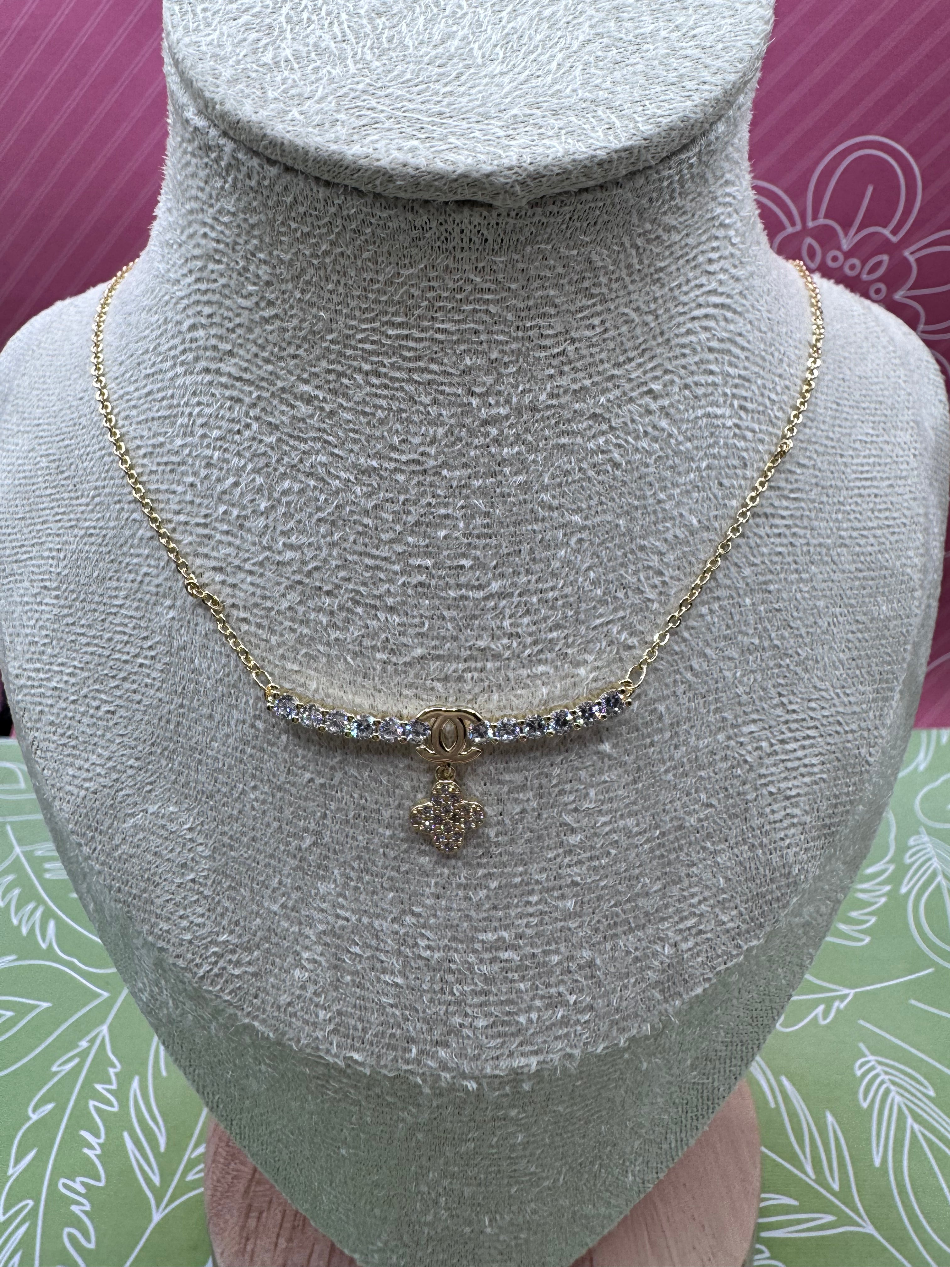 14K INSP CC/Clover Necklace GF-01020002