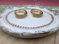 14K Bling Huggie Earring RQ230