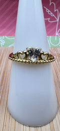 14K Heart Crown Ring RYX-0220 Clear X001202188