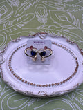 14K Heart Blue Earring TEXX-0113 X001158065