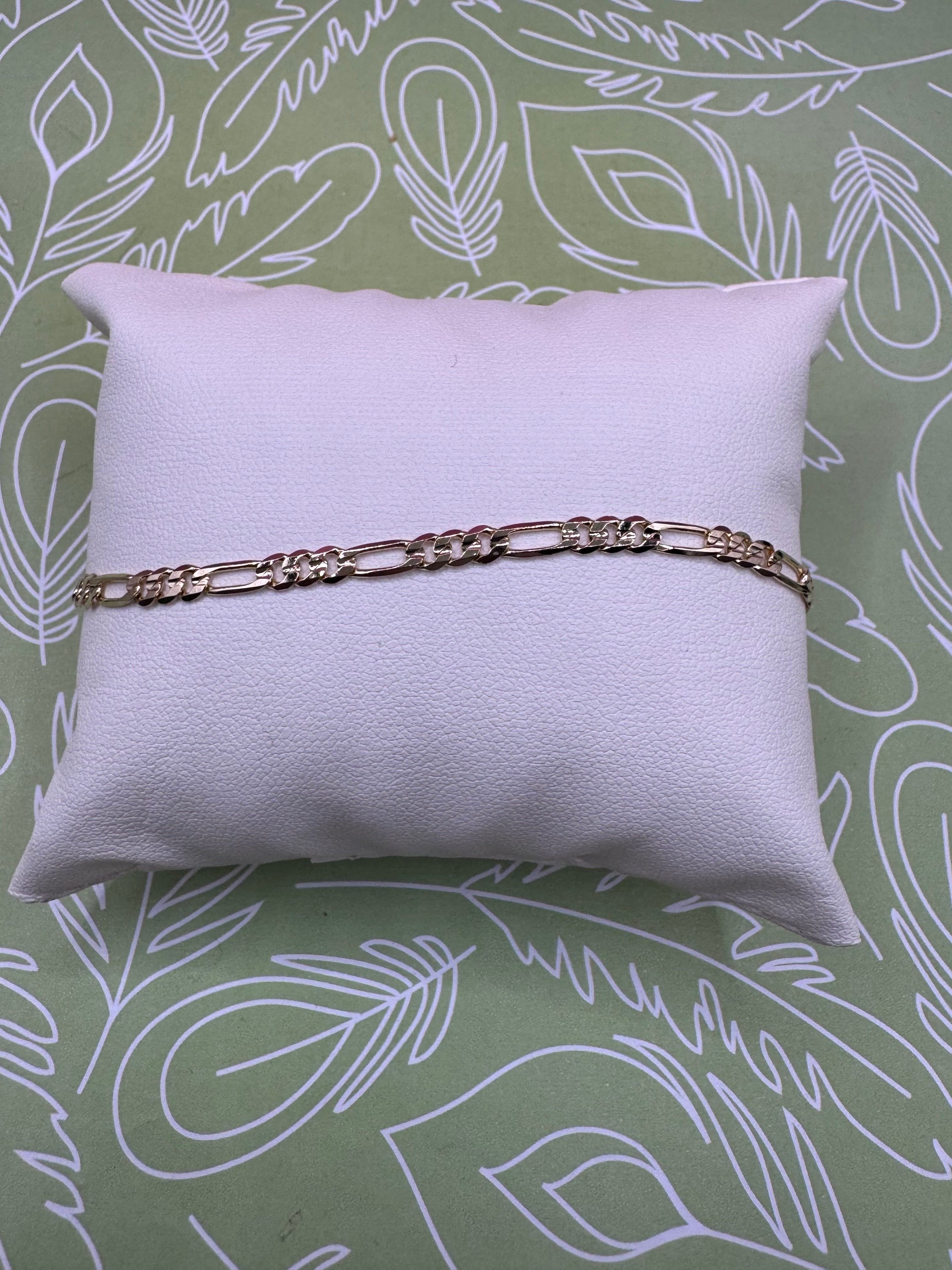 14K FIGARO BRACELET 19 CM X000963597