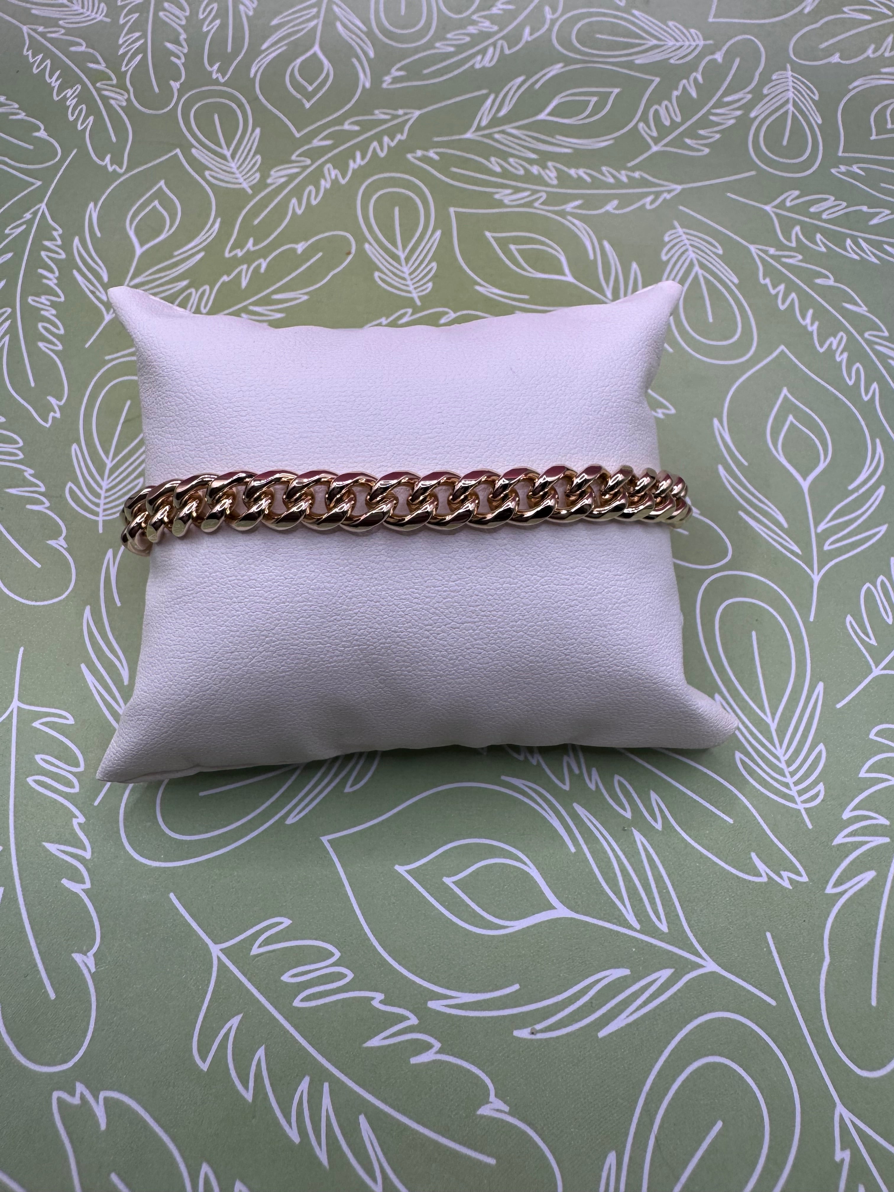 14K MIAMI CUBAN BRACELET 18CM LCC-34540035