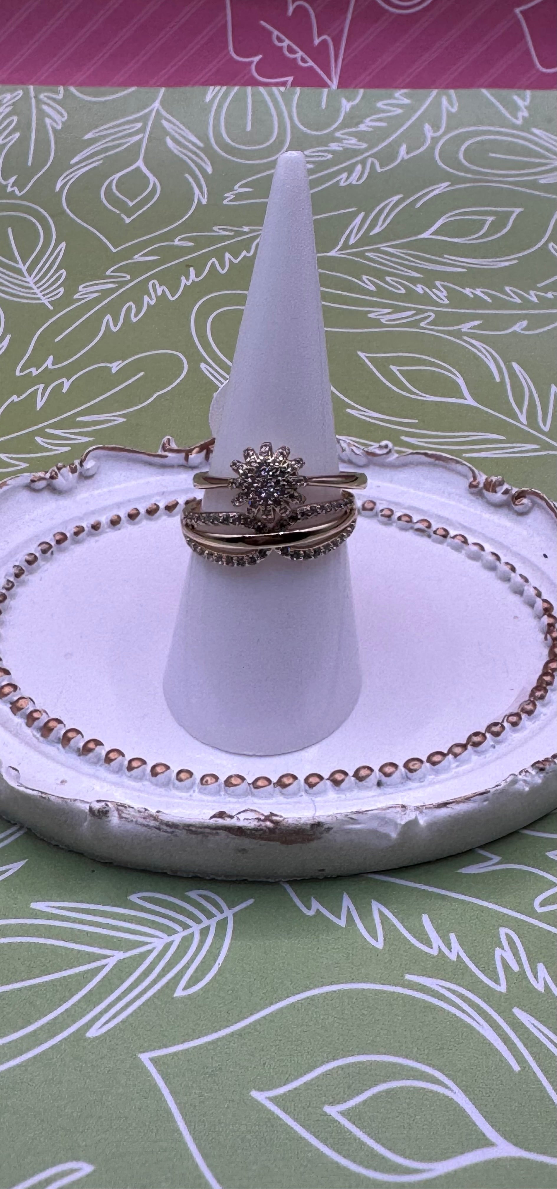14K Wedding Set