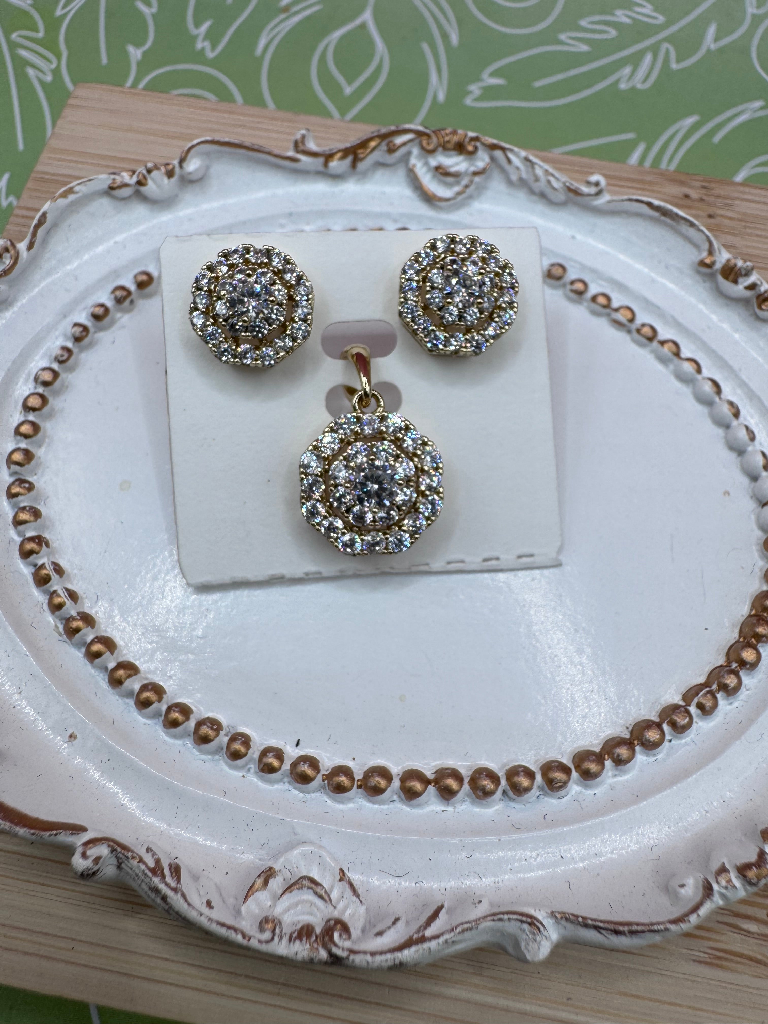 14K HEXAGON SET XP