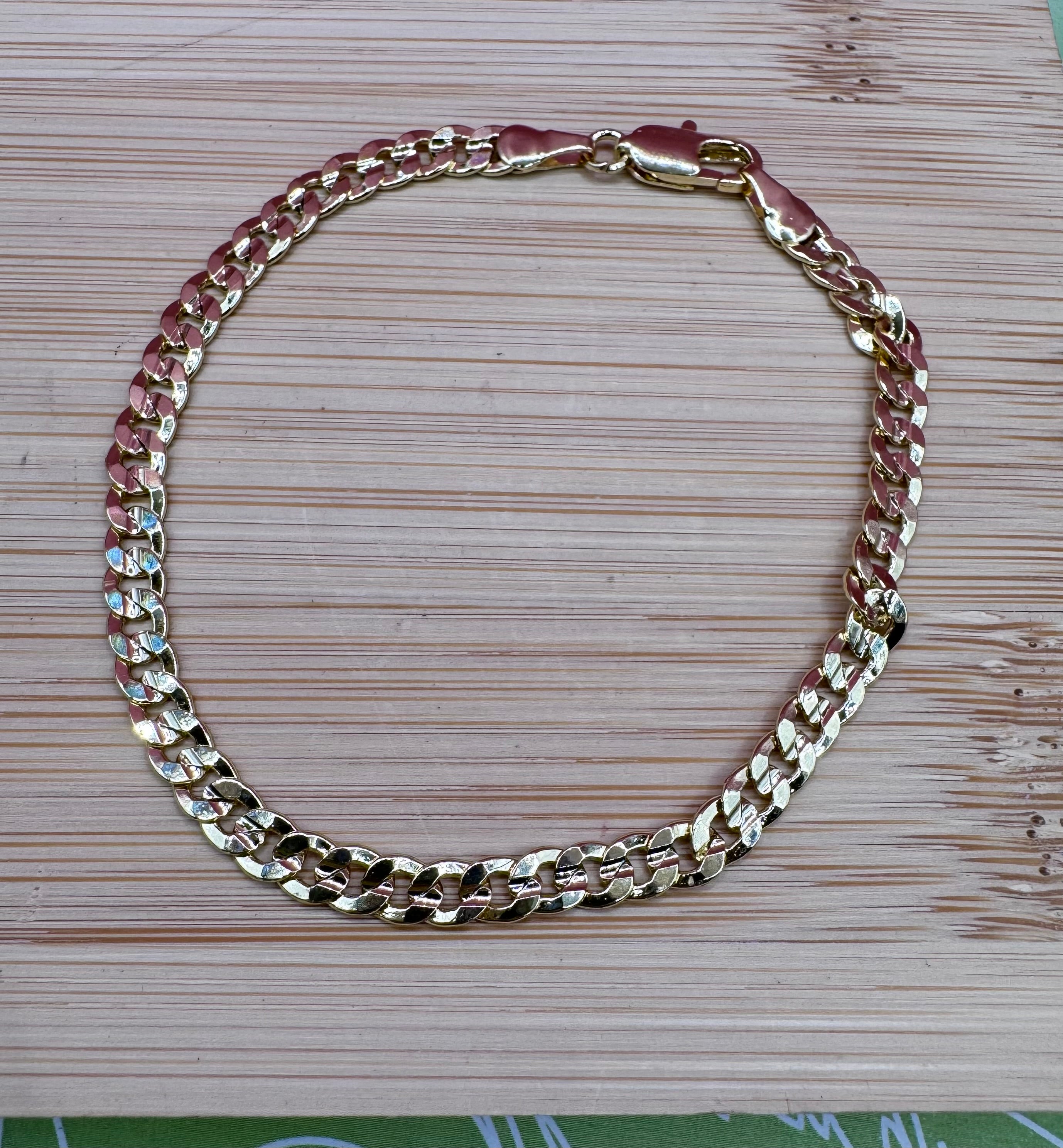 14K 7.5IIN CUBAN BRACELET 4N-19CM LCC-28810032