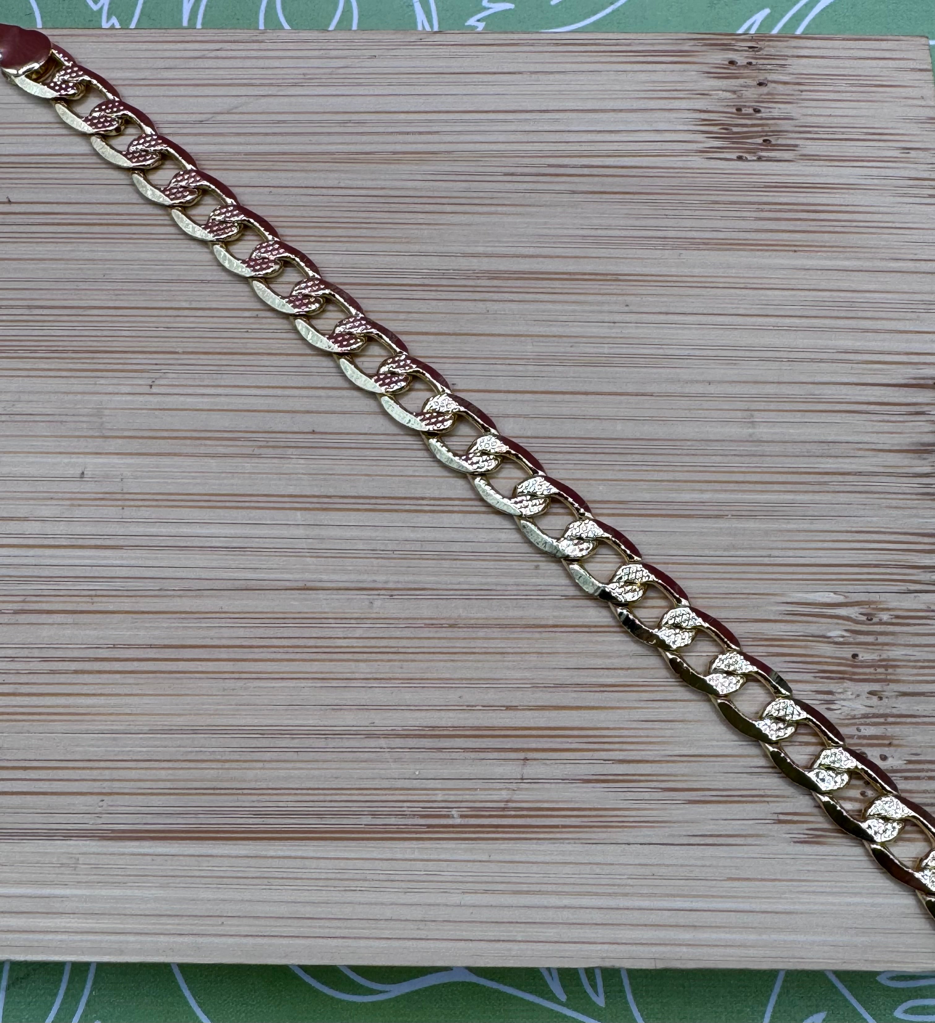 14K TEXTURE CUBAN YOUTH BRACELET BB LCC-39050069