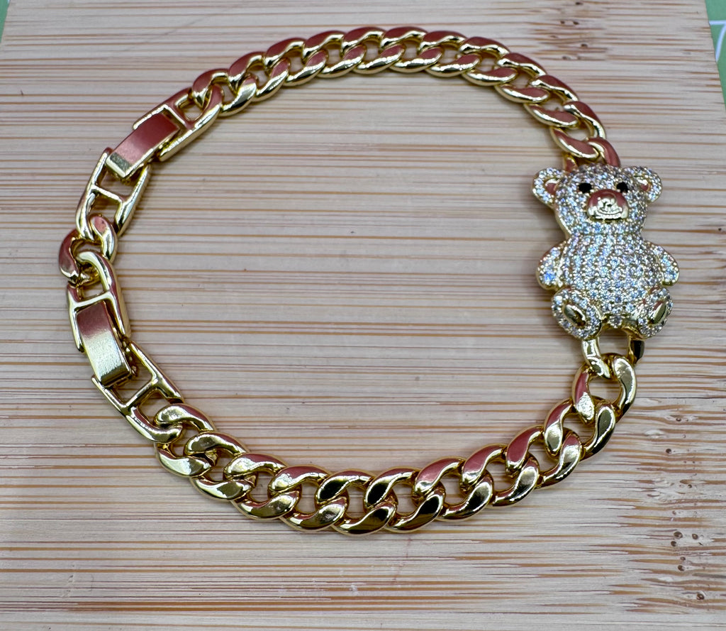 14K BEAR BRACELET UBYX-5024-17CM X000887990