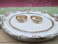 14K INSP CARTIER NAIL HOOP EARRING RQ243