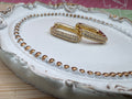 14K SQUARE HOOP EARRING RQ239