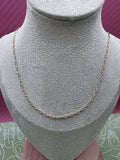 14K 20 IN PAPERCLIP NECKLACE CHAIN XP
