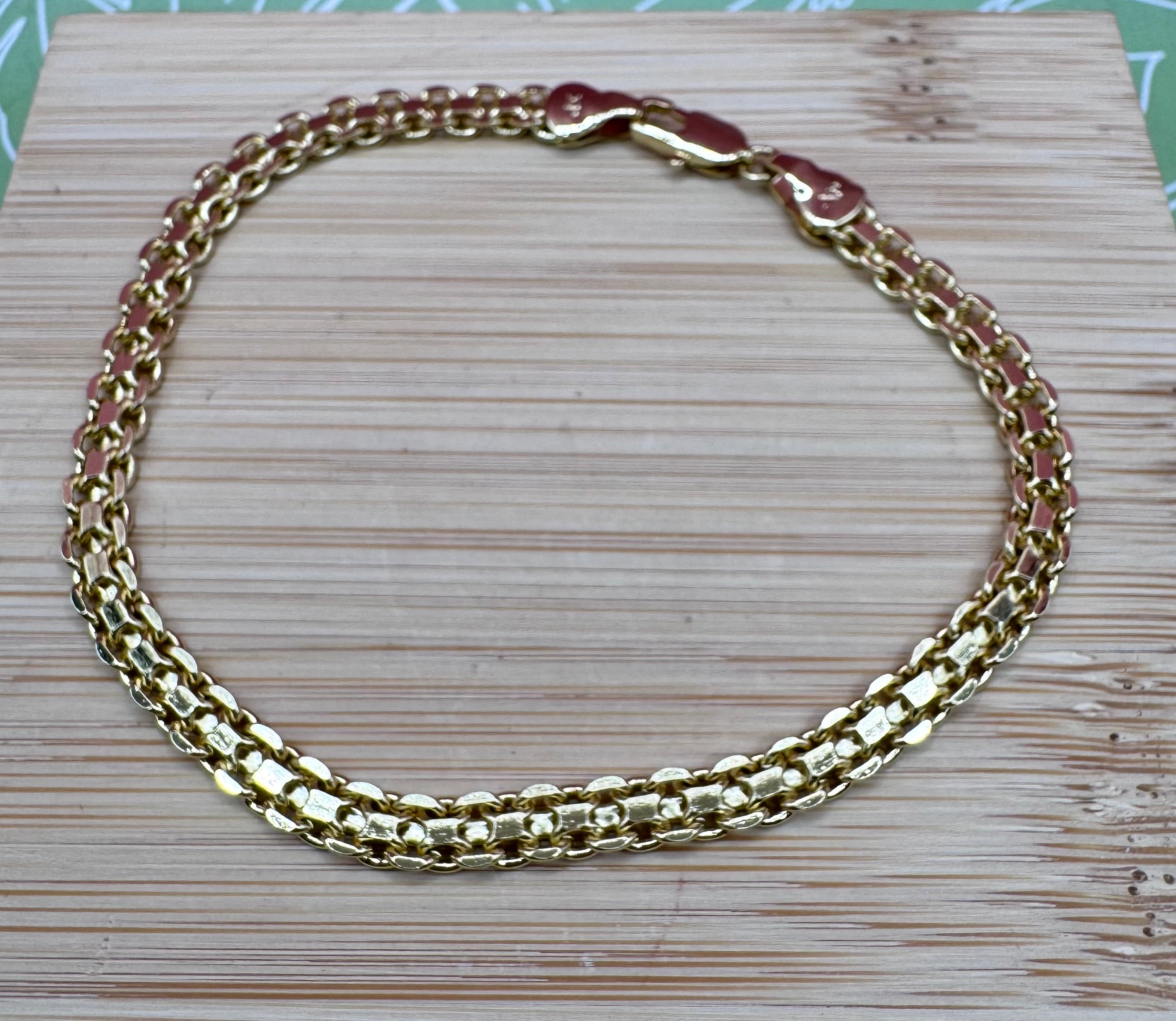 14K CHINO BRACELET 21CM