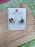 WHG CLEAR STUD EARRING 9MM X001050235