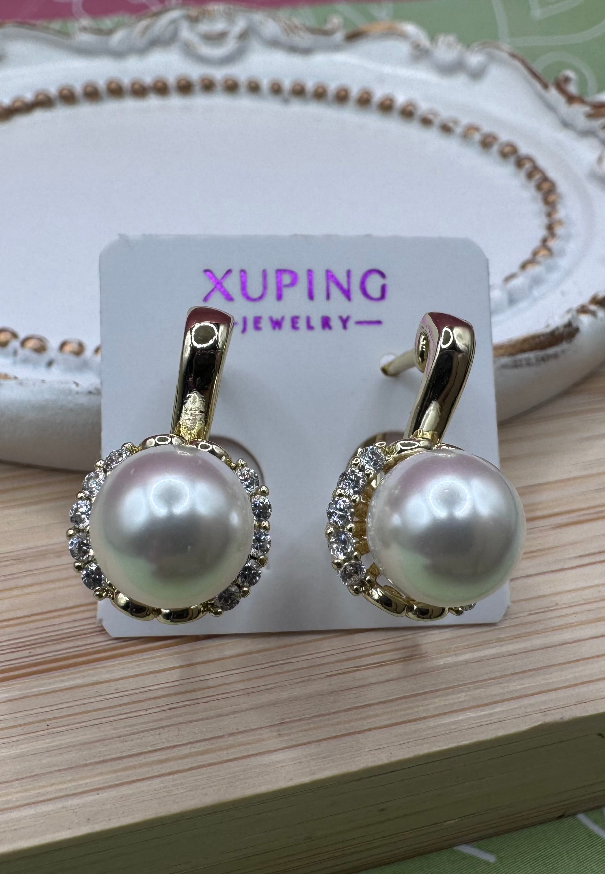 14K PEARL HOOP EARRING X001208391