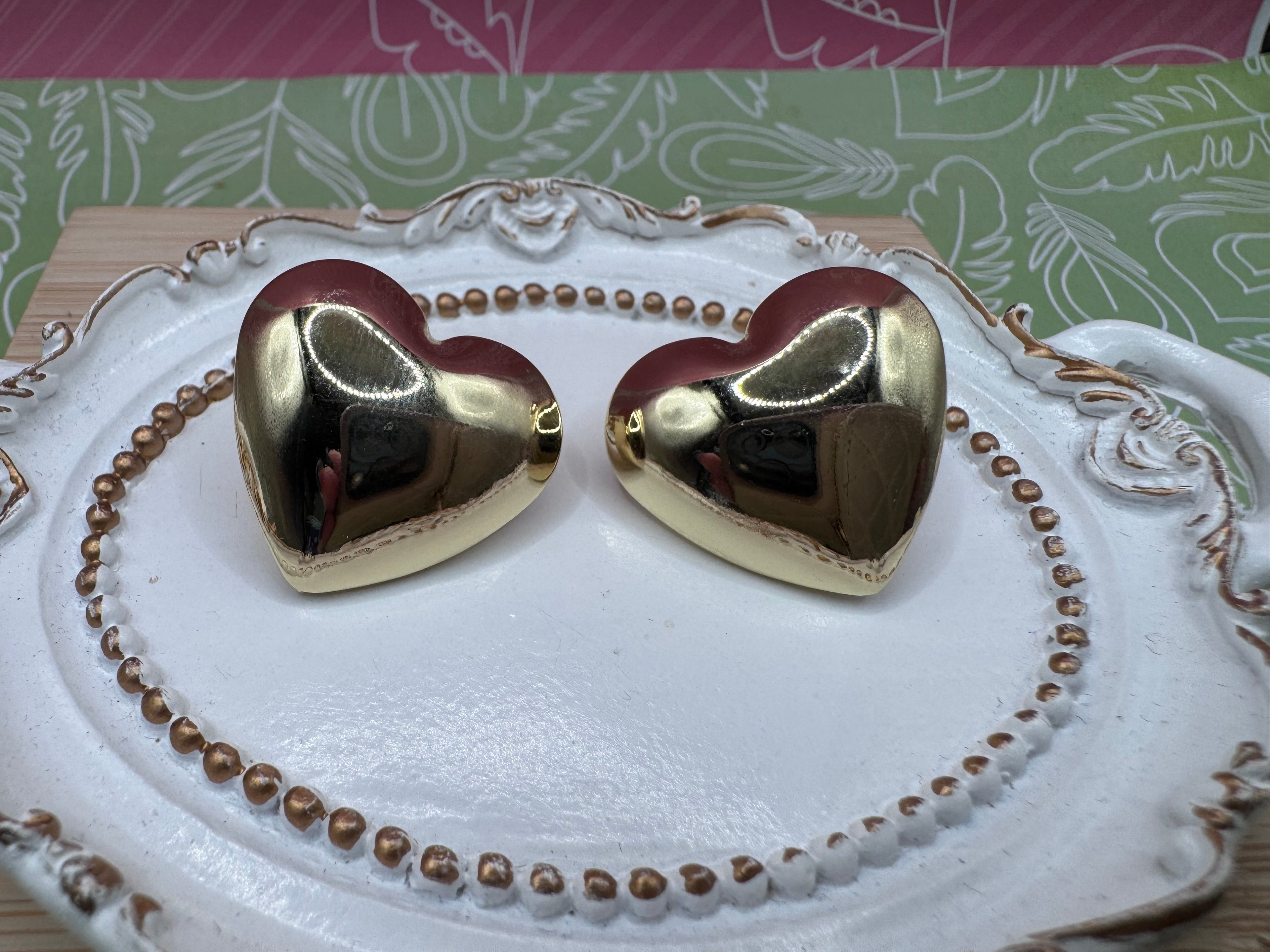 14K HEART STUD EARRING R-31080001