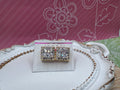 14K INSP FENDI SQUARE STUD EARRING RQ246