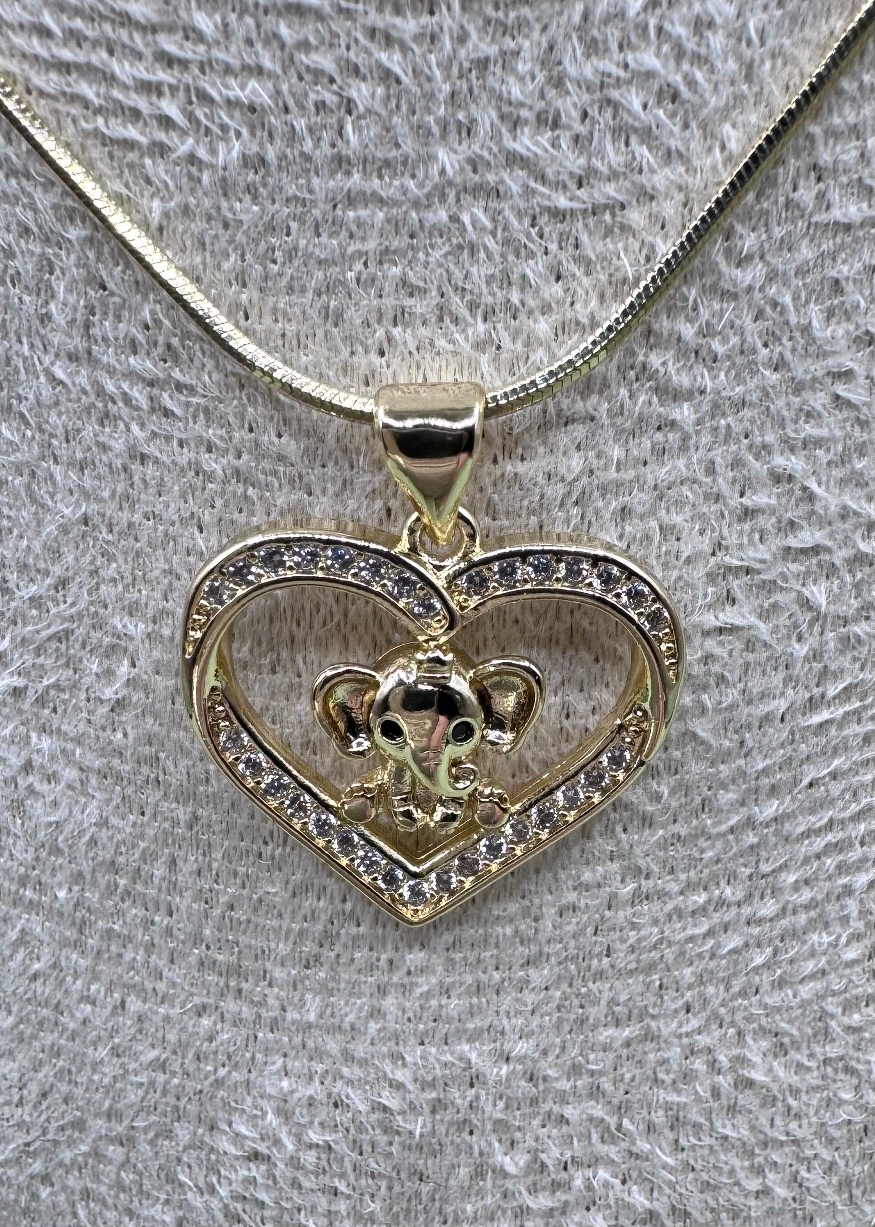 14K ELEPHANT HEART PENDANT GS-20460001