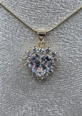 14K CLEAR HEART PENDANT GS-00740018