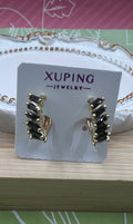 14K BLACK HUGGIE EARRING X001204602