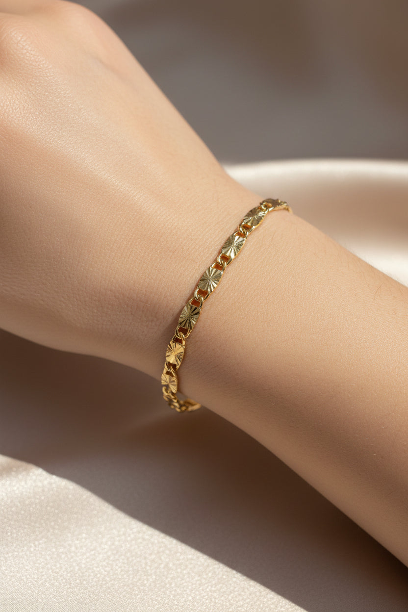 14K VALENTINO BRACELET 3.5N-19CM LCC-27300047