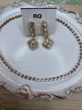 14K CLOVER DANGLE EARRING RQ252