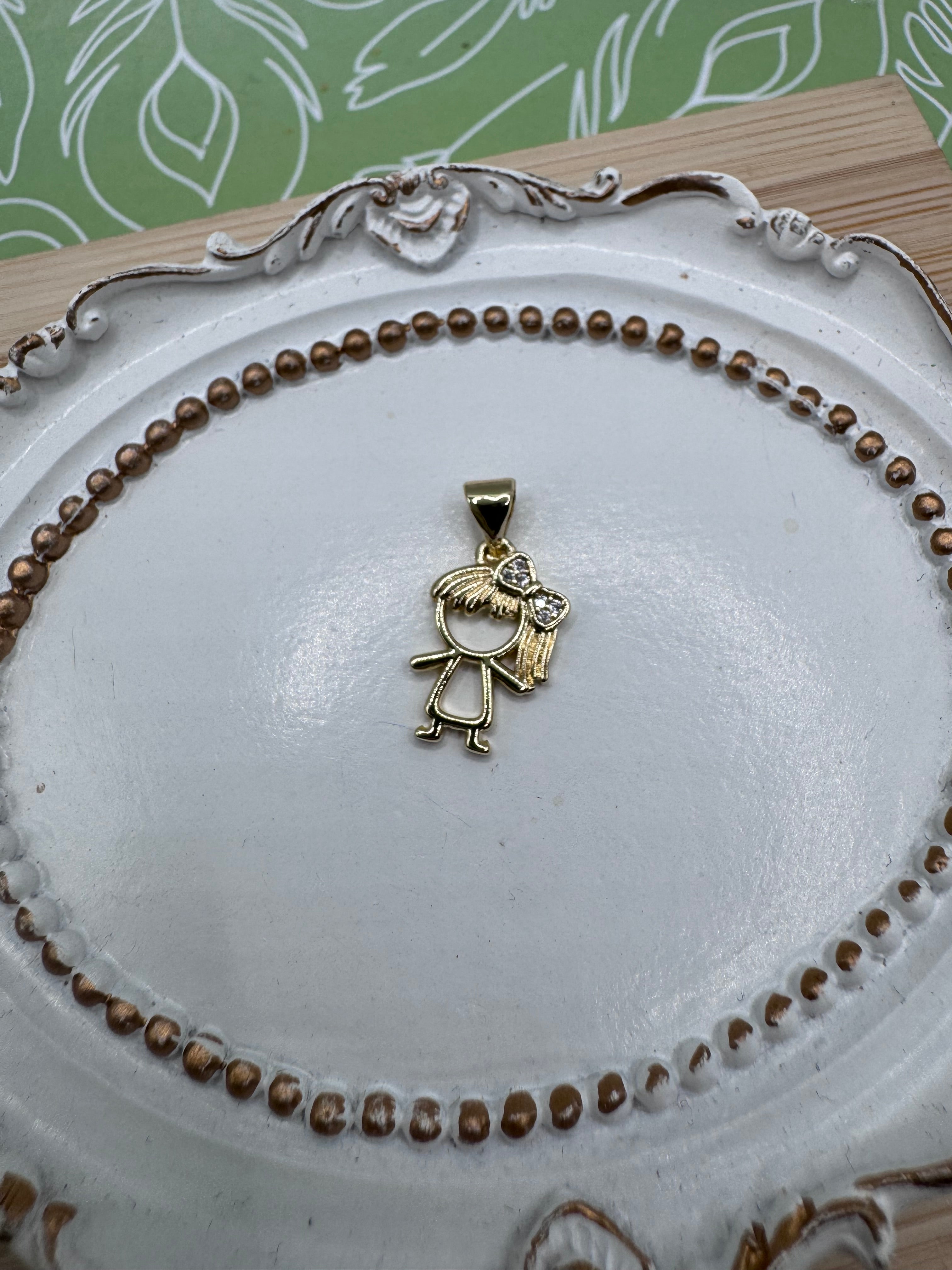 14K GIRL PENDANT CM GS-17120002