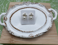 14K CLEAR PEARL STUD EARRING RK-34300002