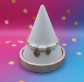 14K PEARL CLOVER BRACELET CM