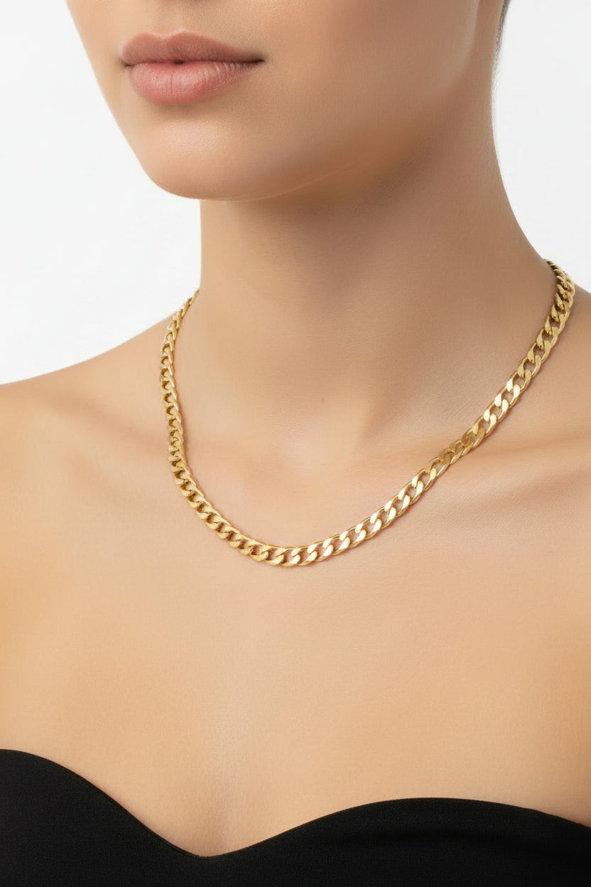 14K 20IN CUBAN CHAIN NECKLACE 7.2N-50CM LCC-27210069