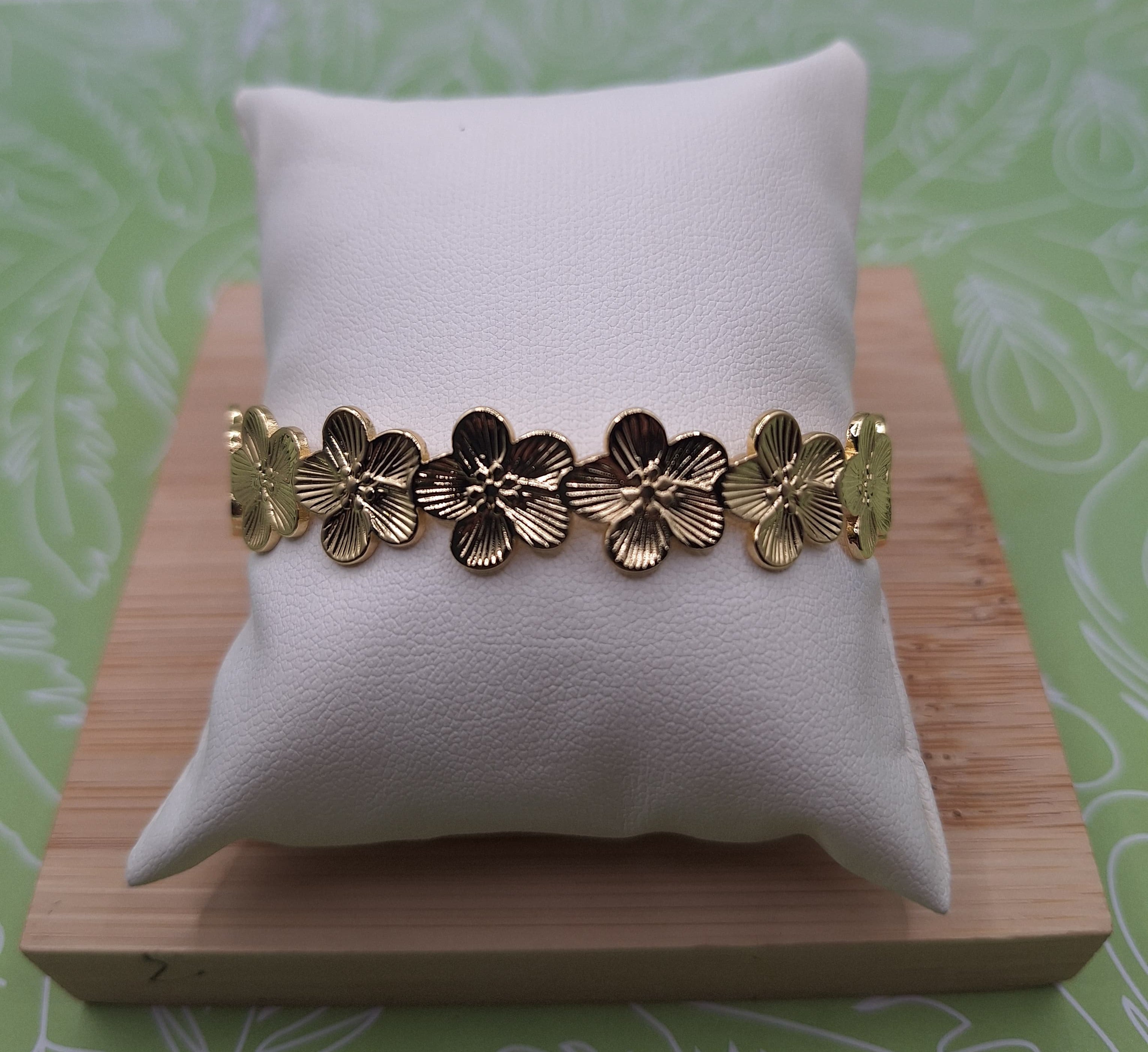 14K OPEN CUFF BANGLE BRACELET CM