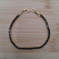 14K BLACK TENNIS BRACELET MS-21230022