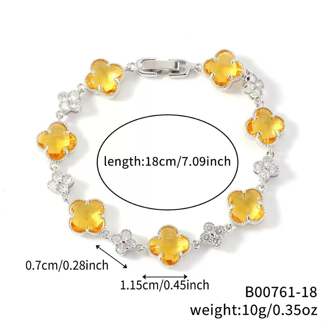 WHG CLOVER CRYSTAL BRACELET VARIETY