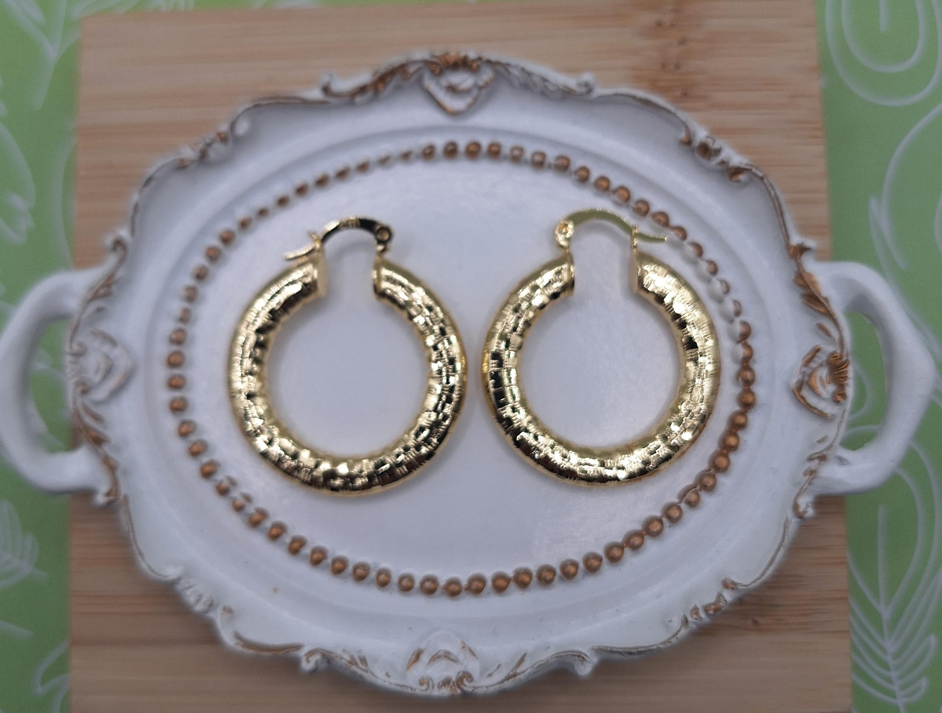 14K HOOP 1 INCH EARRINGS R-21960004