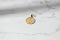14K CIRCLE ANCHOR PENDANT CM