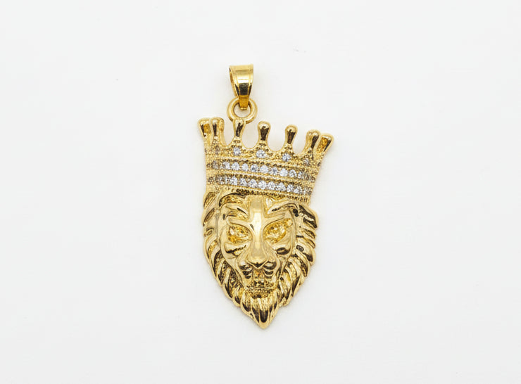 14K KING LION PENDANT