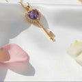14K KEY PURPLE HEART