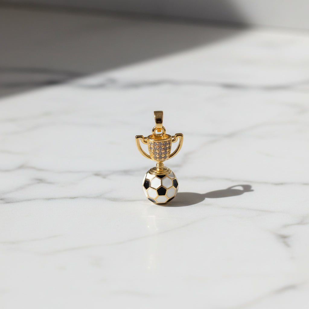14K TROPHY SOCCER BALL PENDANT