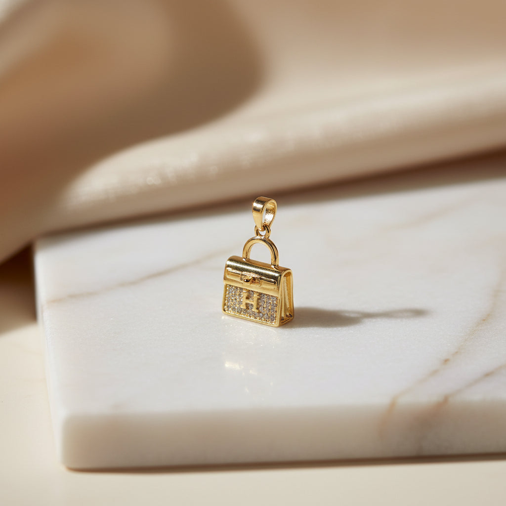 14K HANDBAG PENDANT