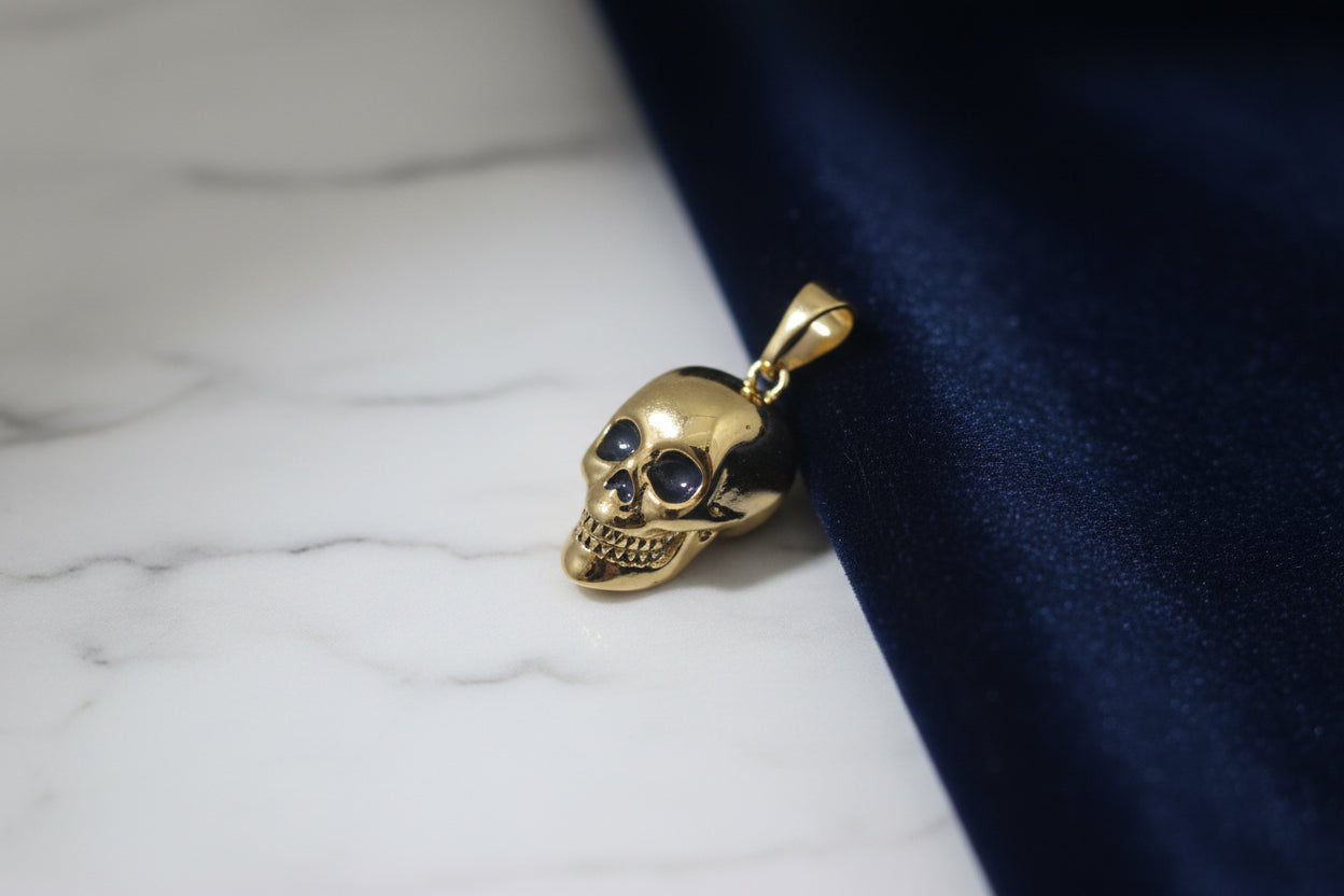 14K SKULL PENDANT XP