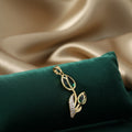 14K PAIR GREEN TULIPS PENDANT