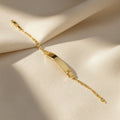 14K CUBAN NAMEPLATE BABY BRACELETPS-00110120