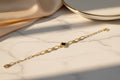 14K FOUR-LEAF CLOVER CHARM BRACELET OS-10470003