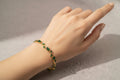 14K GREEN TULIP BRACELET 7.5 INCH
