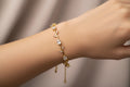 14K CLEAR TULIP BRACELET 7.5 INCH