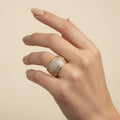14K WIDE BAND CIGAR RING X001209513