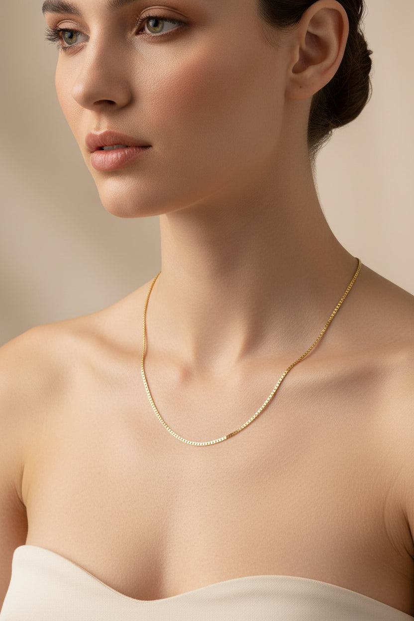 14K VALENTINO CHAIN NECKLACE LCC-33970014