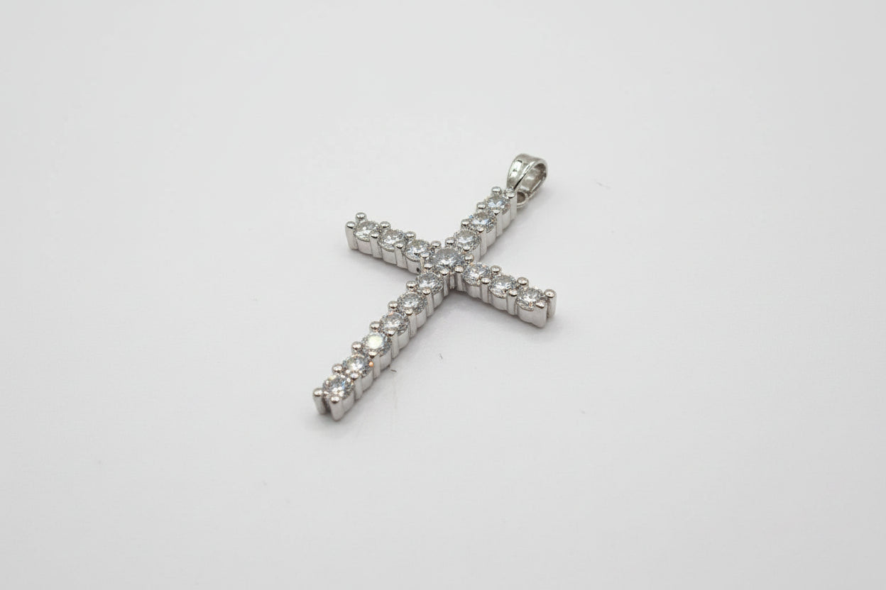 WHG CLEAR CROSS PENDANT
