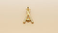 14K BAT AND BALL PENDANT