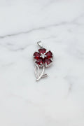 WHG RED FLOWER PENDANT