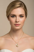 14K NECKLACE WITH CRESCENT MOON PENDANT X001165485
