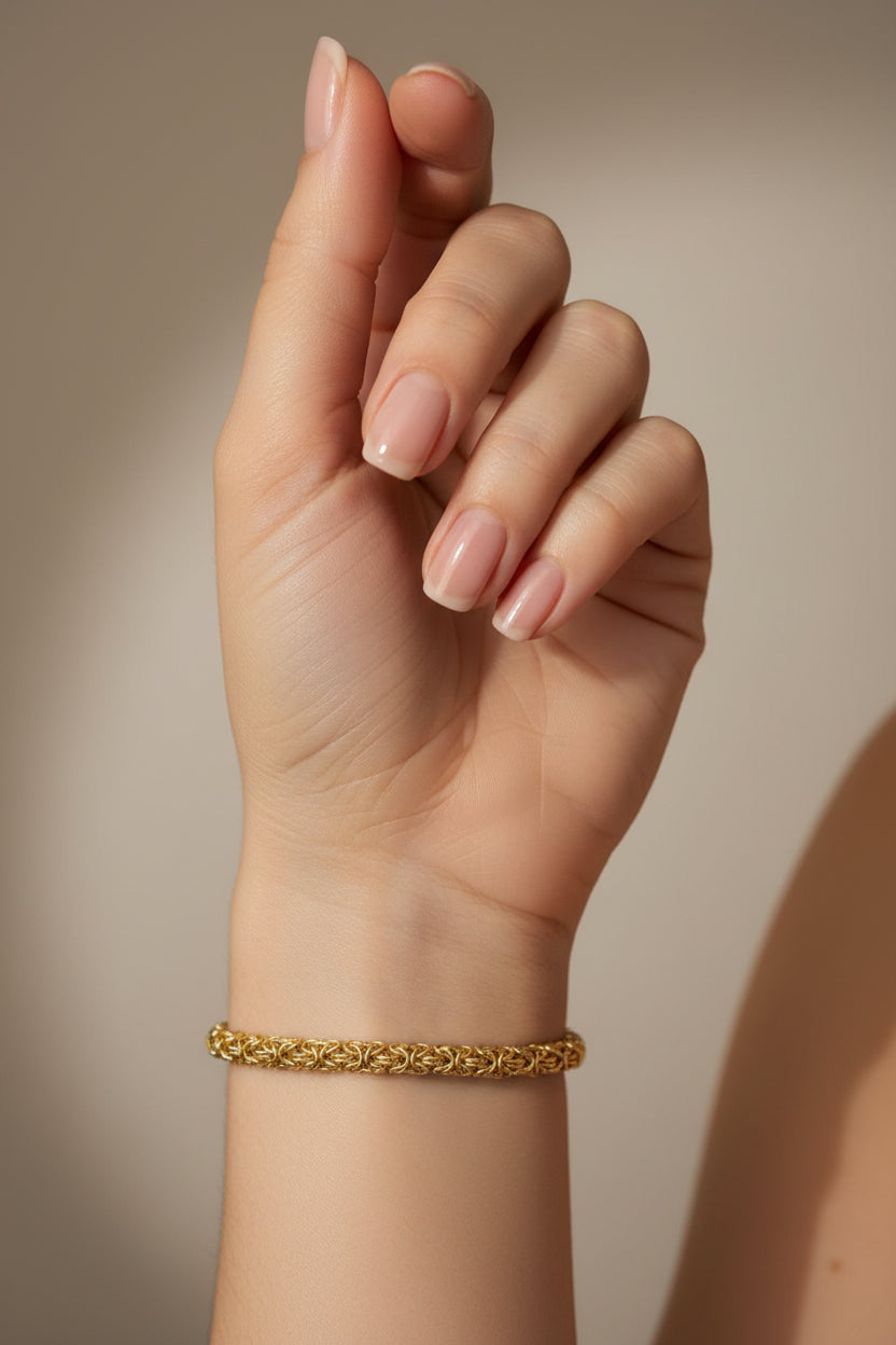 14K BYZANTINE CHAIN BRACELET SL-22340001